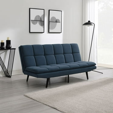 Eden Fabric Convertible Futon Sofa, Assorted Colors