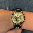 thumbnail image 5 of Invicta BLU Ladies Quartz 39mm Black Silicone and Gold Stainless Steel, Gold Dial Watch, 5 of 5