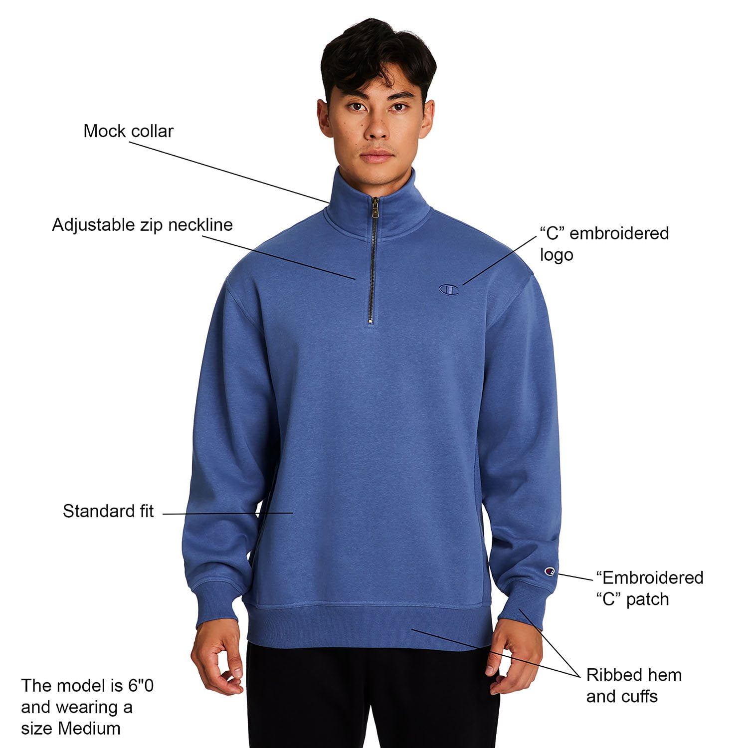 Champion Men's Quarter-Zip Pullover - Samsclub.com