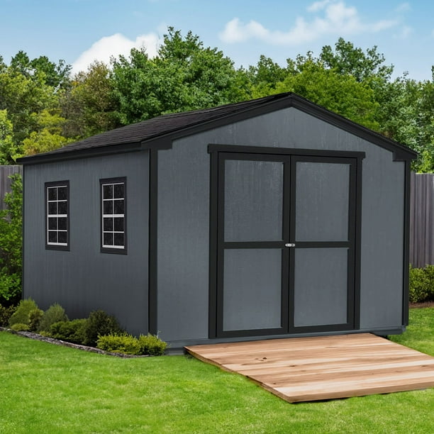 SAMです。 Handy Home Products Gable 10' x 16' Outdoor Wooden Shed, Choose