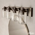 thumbnail image 1 of Hunter Devon Park with Clear Glass Bathroom Vanity Wall Light Fixture, 1 of 8