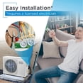 thumbnail image 3 of BLACK+DECKER 9,000 BTU Split Air Conditioner with Heat, 3 of 9