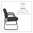 thumbnail image 3 of Alera Reception Lounge Series Sled Base Guest Chair, Black, 3 of 9