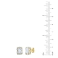 thumbnail image 4 of 2.46 CT.T.W. Emerald, Round, and Marquise Lab Created Diamond Earrings in 14K Gold, 4 of 7