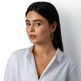 thumbnail image 7 of High Polish Hoop Earrings in 14K Gold, 7 of 7