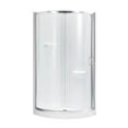 thumbnail image 1 of Breeze 32” x 32” x 77” Corner Shower Kit with Clear Glass, Walls, Base and Hardware, 1 of 15