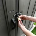 thumbnail image 22 of Lifetime 15' x 8' Rough Cut Outdoor Storage Shed Dual Entry, 22 of 26