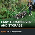 thumbnail image 8 of WORX WG745.1 40V 17'' Brushless Cordless Battery Powered Push Lawn Mower - 2 Blades 2 Batteries & Charger Included, 8 of 8