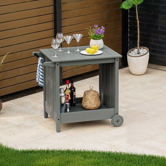POLYWOOD Gulf Shores Bar Cart