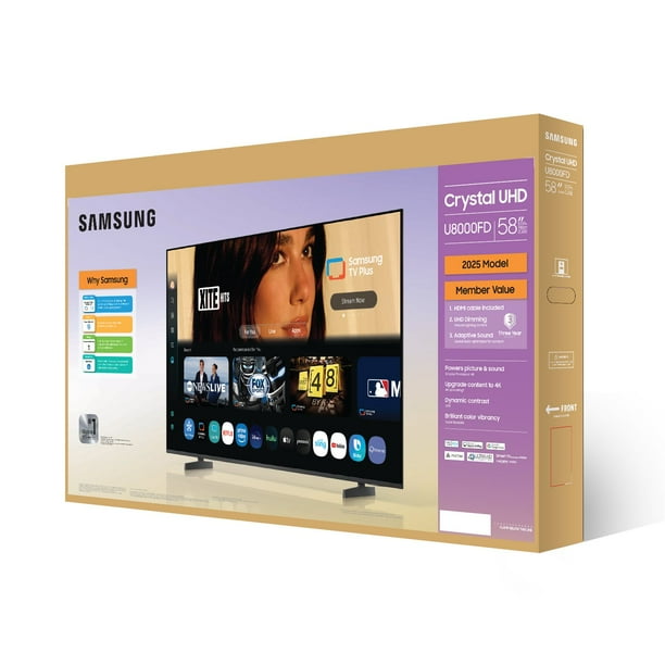 SAMSUNG 58” Class U8000F Series 4K Crystal UHD Smart TV - Samsclub.com