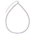 thumbnail image 2 of Round Cut Lab Created Tennis Necklace in Sterling Silver, 2 of 5
