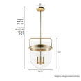 thumbnail image 4 of Hunter Karloff with Clear Glass Pendant Ceiling Light Fixture, 4 of 7