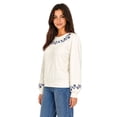 thumbnail image 2 of Vera Bradley Paisley Crew Neck Sweater, 2 of 6