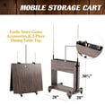 thumbnail image 6 of Barrington Billiards Monteray 7’ Drop Pocket Pool Table, 3-in-1 Dining Top & Table Tennis with Game Accessories, 6 of 8