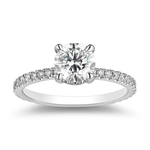 1.40 CT. T.W. Round Cut Diamond Ring in 18K Gold