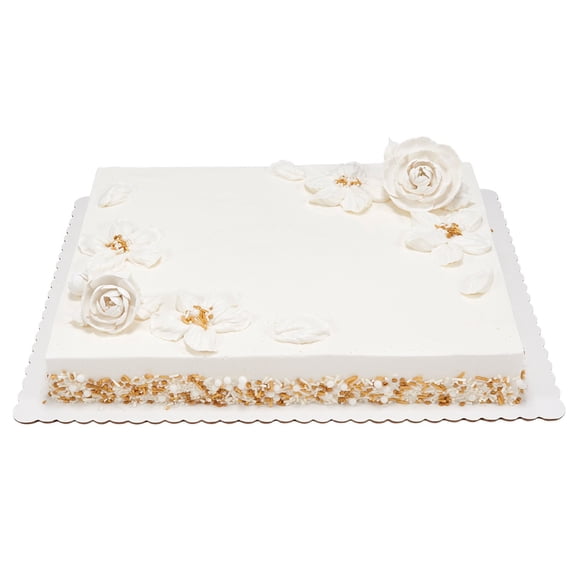 Graceful Radiance Half Sheet Cake