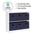 thumbnail image 6 of RiverRidge Horizontal Bookcase with 6 Bins, Assorted Shelf and Bin Colors, 6 of 6