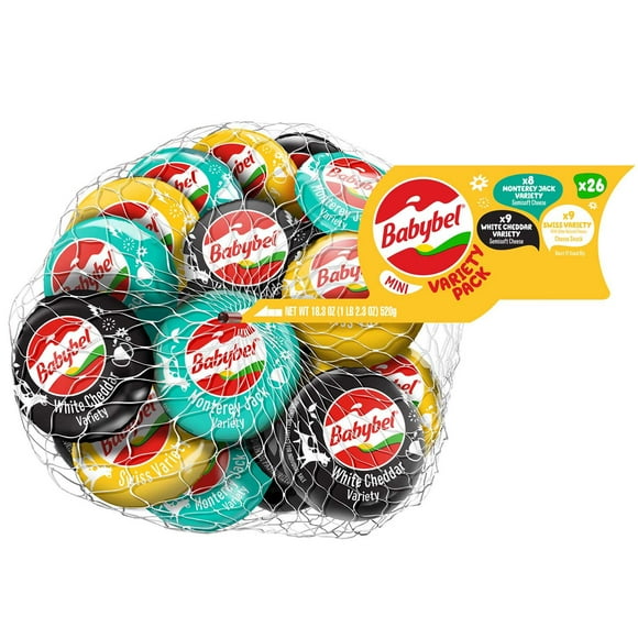 Babybel Mini Cheese, Variety Pack, 26 ct.