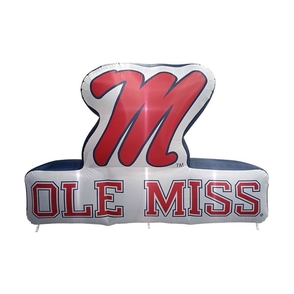 Logo Brands Ole Miss Rebels Pre-Lit 7’x10’ Team Inflatable