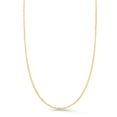 thumbnail image 1 of Adjustable Box Link Chain Necklace in 14K Gold, 0.70mm, 1 of 4