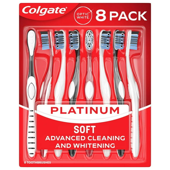 Colgate Optic White 360 Soft Manual Toothbrush, 8 ct.
