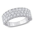thumbnail image 1 of 1.68 CT. T.W. Diamond Triple-Row Semi-Eternity Band in 14K Gold, 1 of 7