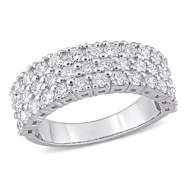 1.68 CT. T.W. Diamond Triple-Row Semi-Eternity Band in 14K Gold