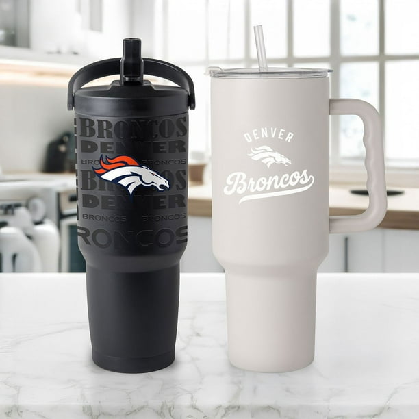 Logo Brands Denver Broncos Stainless Steel Tumbler Set