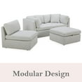 thumbnail image 4 of Member’s Mark Lindsey Modular Fabric Sofa with Storage Ottoman, 4 of 23