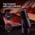 thumbnail image 5 of HyperX SoloCast 2 – Gaming USB Condenser Mic, PC, USB-C, USB-A – Black, 5 of 9