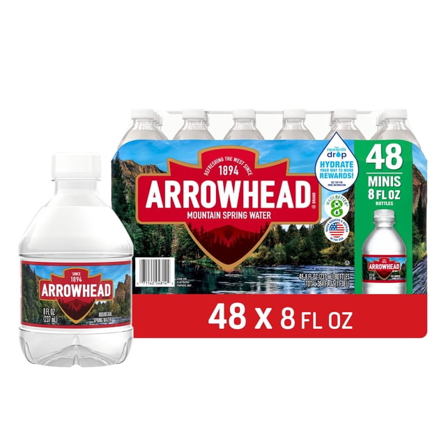 Arrowhead 100% Mountain Spring Water 8 fl. oz., 48 pk.