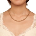 thumbnail image 2 of Ribbed Rolo Link Necklace in 14K Yellow Gold, 2 of 4