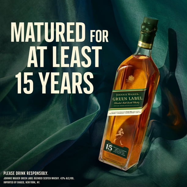 Johnnie Walker Green Label Whiskey, 750 ml - Samsclub.com