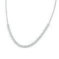 thumbnail image 3 of 1.00 CT. T.W. Round Cut Diamond Semi Tennis Necklace in 14K Gold, 3 of 8