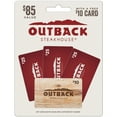 thumbnail image 1 of Outback Steakhouse $85 Gift Card Multi-Pack, 3 x $25 + $10 Bonus, 1 of 1
