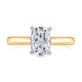 thumbnail image 1 of Lab Created Elongated Cushion Cut Diamond Ring in 18K Gold, 1 of 5