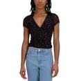thumbnail image 1 of Aeropostale Women's Mesh V-Neck Crop Top, 1 of 12