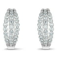 thumbnail image 1 of 1.0 CT. T.W. Diamond Hoop Earrings in 14K Gold, 1 of 4