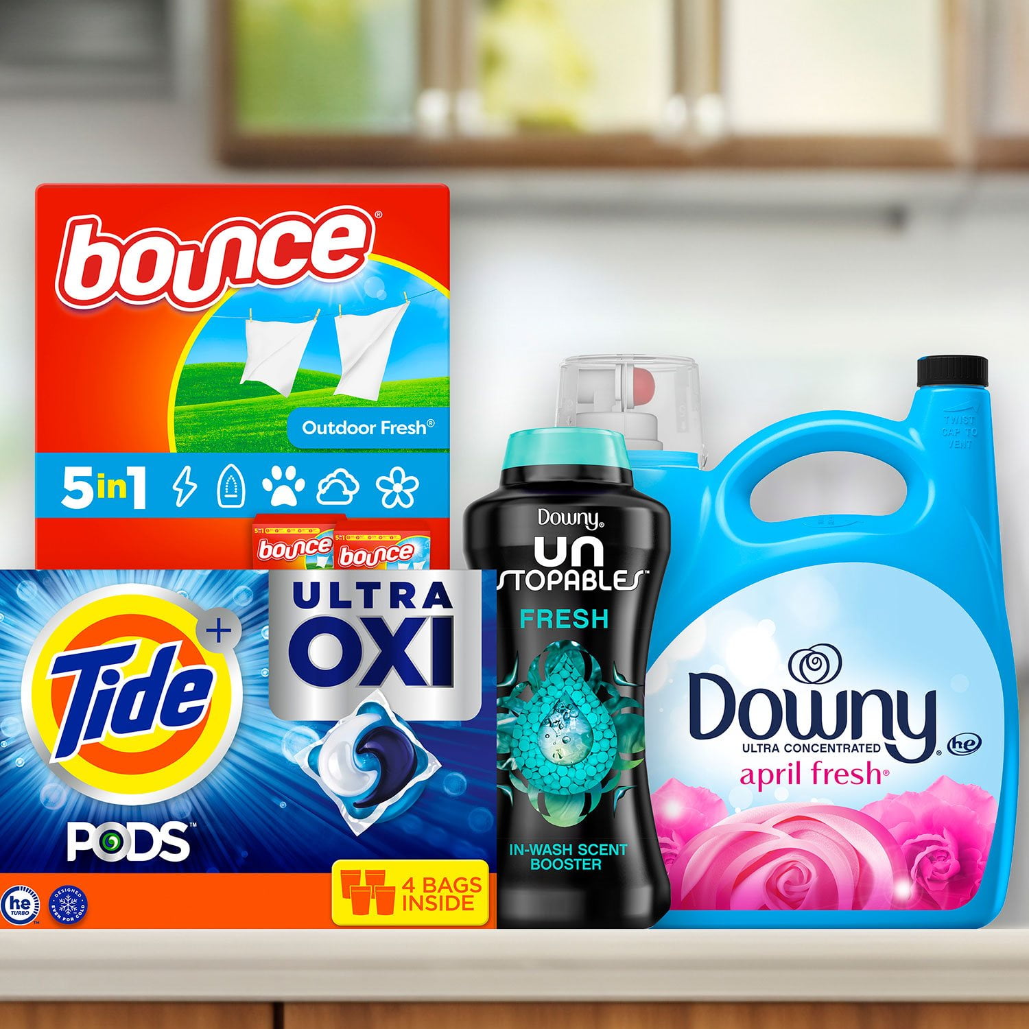 Tide PODS Laundry Detergent Pacs, 4-in-1 Ultra Oxi, 104 ct. - Thumbnail 5