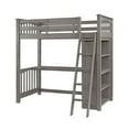 thumbnail image 9 of Maxson Twin Loft Bed With Desk And Bookshelf, Gray Finish, 9 of 13