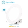 thumbnail image 2 of 4 In & 6in 5CCT Selectable 9W 750 LM Slim LED Downlight Kit 6 Pack, 2 of 9