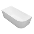 thumbnail image 2 of Left or Right Corner Freestanding Bath Tub and Shower Finnley 59‑in Acrylic Soaking Bathtub in White High‑Gloss, 2 of 10