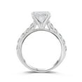thumbnail image 4 of Lab Created Princess Cut Diamond Ring In 18K Gold, 4 of 9