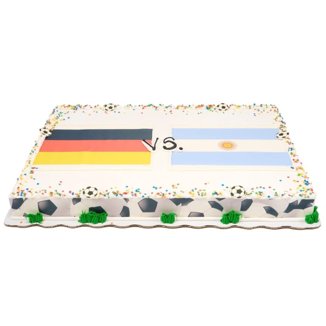 Global Soccer Full Sheet Cake