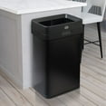 thumbnail image 5 of Clorox Slim Open Top Anti-Microbial Odor Protection 13 Gallon Stainless Steel Trash Can - Silver or Black, 5 of 8