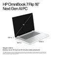 thumbnail image 11 of HP 16" 3K Touchscreen OmniBook 7 Flip 2-in-1 Next Gen AI Copilot+ PC | Intel Evo Ultra 7 | 16GB RAM | 512GB SSD | 2-Year HP Care Pack w/Accidental Damage Protection, 11 of 15