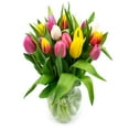 thumbnail image 1 of Member's Mark Tulip Vase Arrangement, Rainbow, 20 stems, 1 of 4