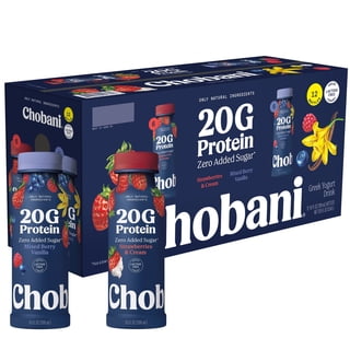 Chobani 20G Protein Lowfat Greek Yogurt Drink, Variety Pack, 10 fl. oz., 12 ct.