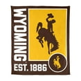 thumbnail image 1 of Logo Brands Wyoming Cowboys 60"x70" Super Plush Blanket, 1 of 6