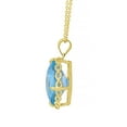 thumbnail image 2 of Solitaire Gemstone Pendant Necklace in 14K Gold, 2 of 6